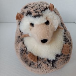 Hedgehog plush douglas spunky 5"-6" super soft round hedgie cream brown black